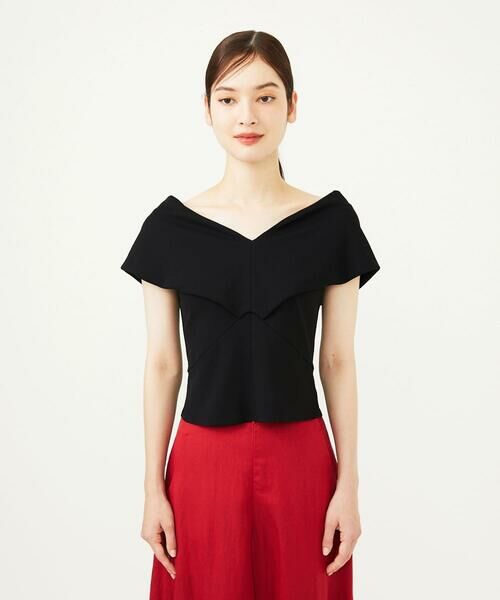 Sybilla / シビラ カットソー | ワイドカラーVネックカットソー | 詳細2