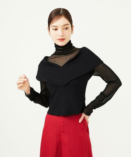 Sybilla / シビラ カットソー | ワイドカラーVネックカットソー | 詳細9