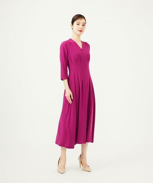 Sybilla / シビラ ドレス | タッキングデザインドレス（7分袖） | 詳細6
