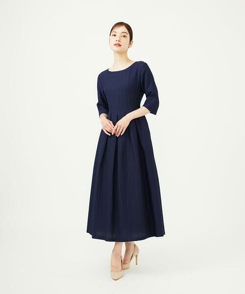 Sybilla / シビラ ドレス | フクレジャカードタックフレアドレス | 詳細1