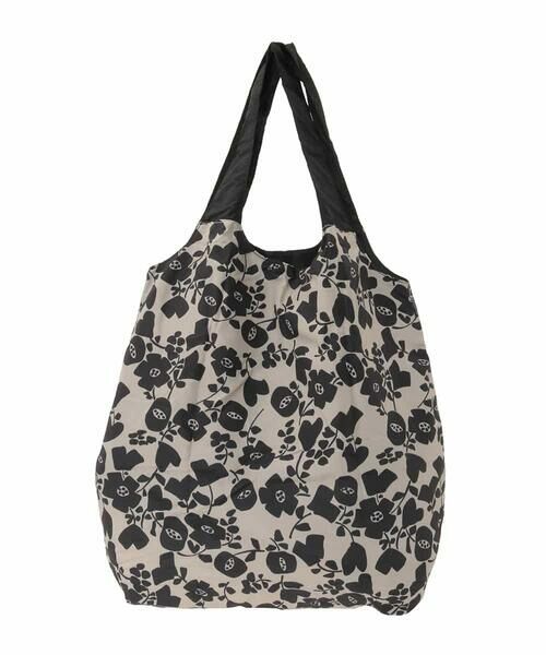 Sybilla / シビラ トートバッグ | モノトーンフラワープリントエコバッグ | 詳細2