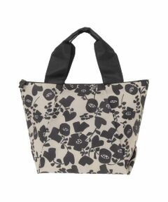 Sybilla / シビラ トートバッグ | 【保冷・保温】モノトーンフラワープリントトートバッグ