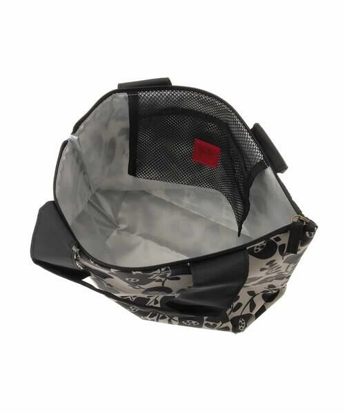 Sybilla / シビラ トートバッグ | 【保冷・保温】モノトーンフラワープリントトートバッグ | 詳細7