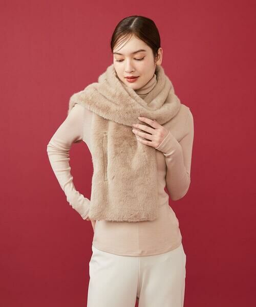 Sybilla / シビラ マフラー・ショール・スヌード・ストール | フェイクファーロングストール | 詳細1