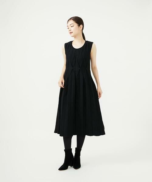 Sybilla / シビラ ロング・マキシ丈ワンピース | レリーフニットドレス | 詳細1