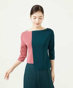 Sybilla / シビラ ニット・セーター | バイカラープルオーバー