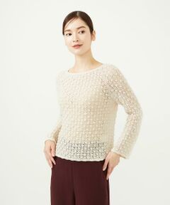 Sybilla / シビラ ニット・セーター | 透かし編みプルオーバー