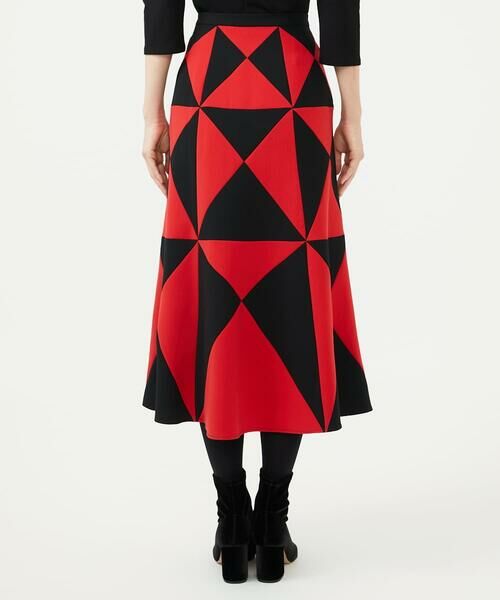Sybilla / シビラ ロング・マキシ丈スカート | ブラック×レッドパッチワークスカート | 詳細3