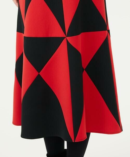 Sybilla / シビラ ロング・マキシ丈スカート | ブラック×レッドパッチワークスカート | 詳細6