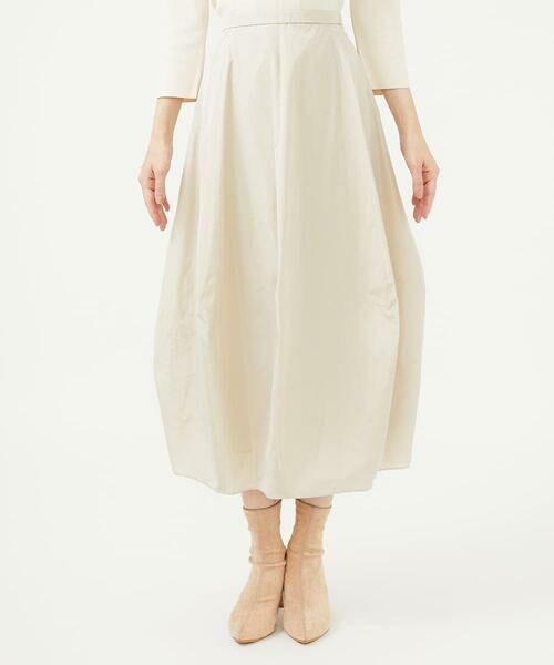 Sybilla / シビラ ロング・マキシ丈スカート | シルキータフタコクーンスカート | 詳細1