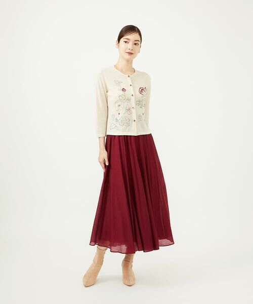 Sybilla / シビラ カーディガン・ボレロ | ステッチフラワー刺繍カーディガン | 詳細6