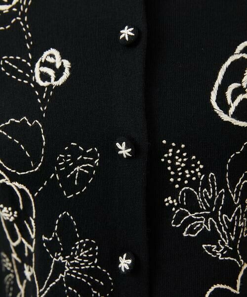 Sybilla / シビラ カーディガン・ボレロ | ステッチフラワー刺繍カーディガン | 詳細11