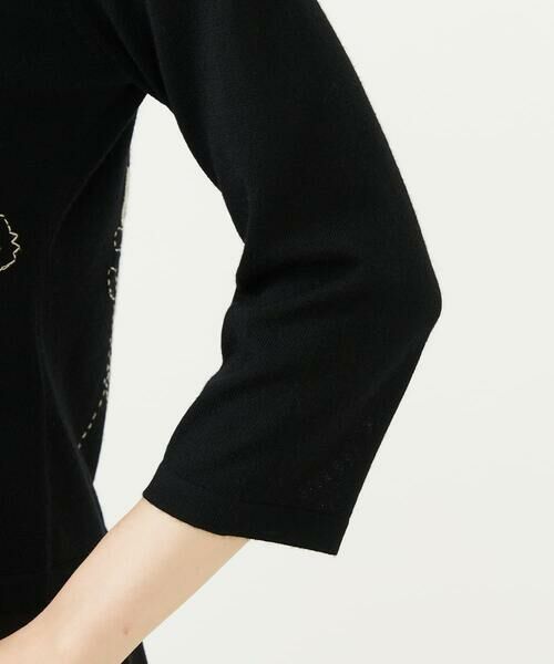 Sybilla / シビラ カーディガン・ボレロ | ステッチフラワー刺繍カーディガン | 詳細12