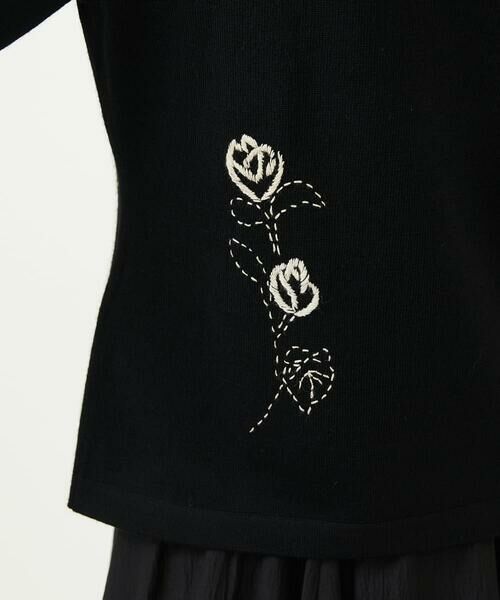 Sybilla / シビラ カーディガン・ボレロ | ステッチフラワー刺繍カーディガン | 詳細16