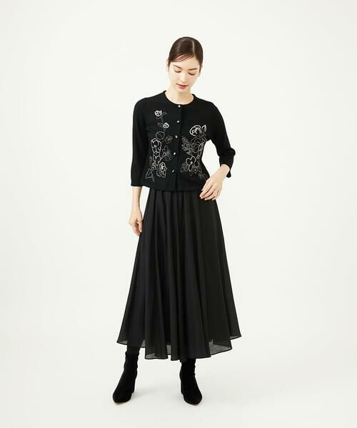 Sybilla / シビラ カーディガン・ボレロ | ステッチフラワー刺繍カーディガン | 詳細17