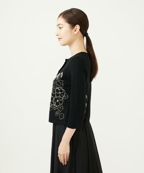 Sybilla / シビラ カーディガン・ボレロ | ステッチフラワー刺繍カーディガン | 詳細8