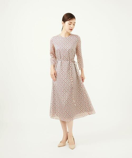 Sybilla / シビラ ドレス | サテンオパールプリントドレス | 詳細1