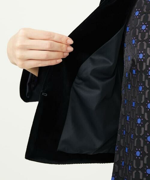 Sybilla / シビラ ノーカラージャケット | トリアセベロアノーカラージャケット | 詳細10