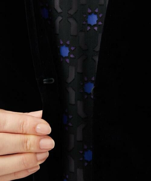 Sybilla / シビラ ノーカラージャケット | トリアセベロアノーカラージャケット | 詳細6