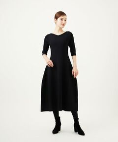 Sybilla / シビラ ロング・マキシ丈ワンピース | フォルムフレアニットドレス