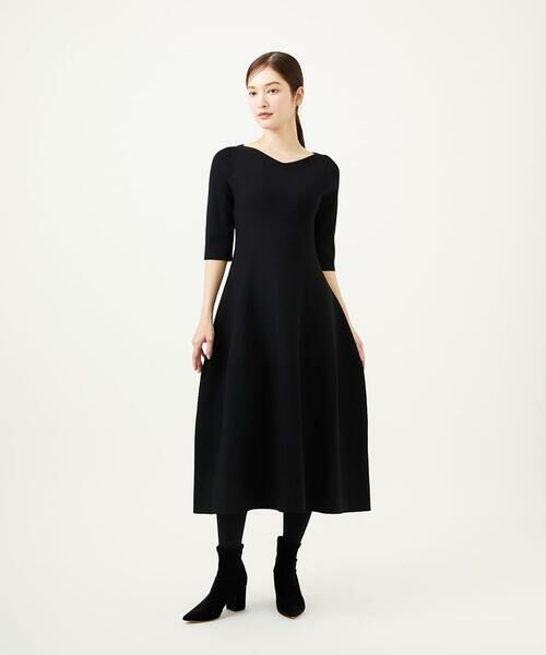 Sybilla / シビラ ロング・マキシ丈ワンピース | フォルムフレアニットドレス | 詳細9