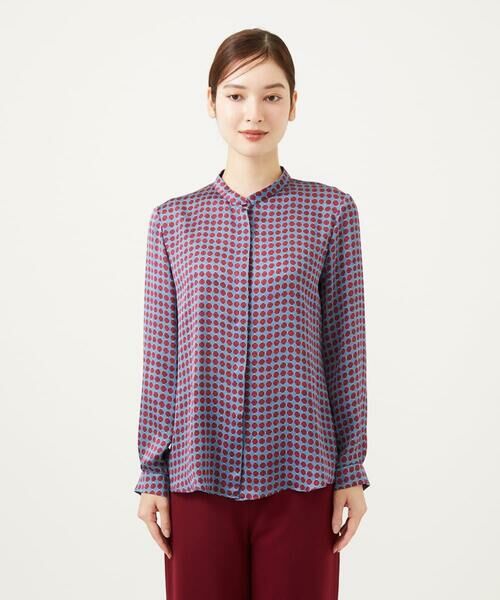 Sybilla / シビラ シャツ・ブラウス | ダイヤ柄プリントブラウス | 詳細1
