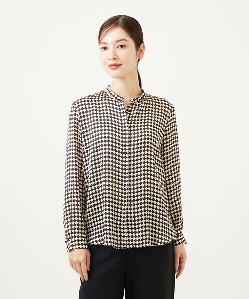 Sybilla / シビラ シャツ・ブラウス | ダイヤ柄プリントブラウス | 詳細12