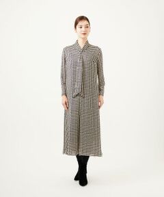 Sybilla / シビラ ロング・マキシ丈ワンピース | ダイヤ柄プリントドレス