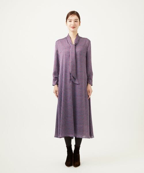 Sybilla / シビラ ロング・マキシ丈ワンピース | ダイヤ柄プリントドレス | 詳細1