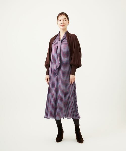 Sybilla / シビラ ロング・マキシ丈ワンピース | ダイヤ柄プリントドレス | 詳細12