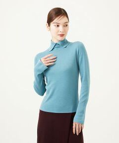 Sybilla / シビラ ニット・セーター | ステッチデザインハイネックプルオーバー