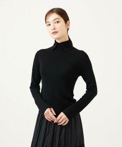 Sybilla / シビラ ニット・セーター | ステッチデザインハイネックプルオーバー