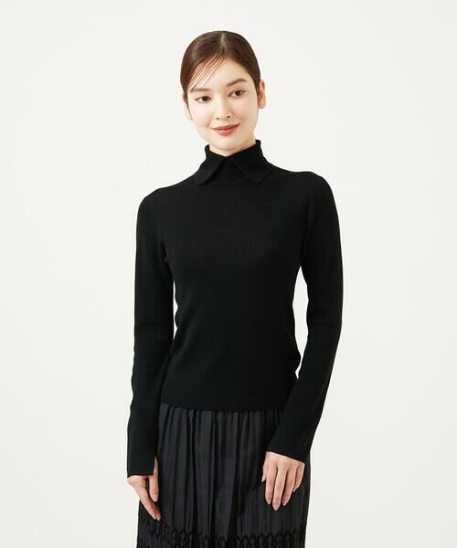 Sybilla / シビラ ニット・セーター | ステッチデザインハイネックプルオーバー | 詳細15