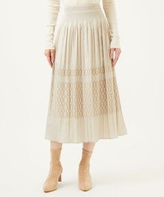 Sybilla / シビラ ロング・マキシ丈スカート | モールジャカードシャーリングスカート