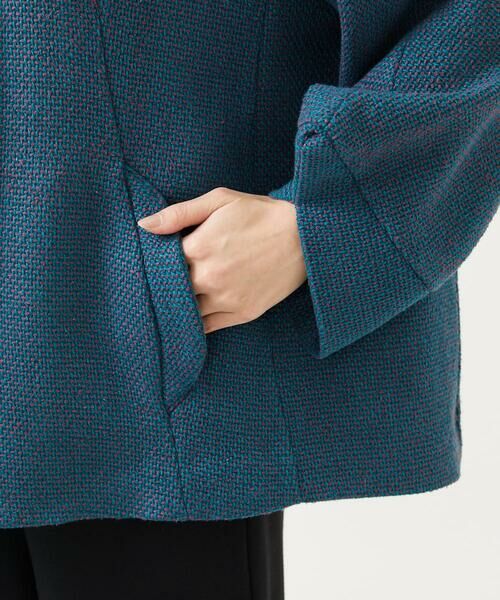 Sybilla / シビラ その他アウター | スタンドカラーツイードショートコート | 詳細9