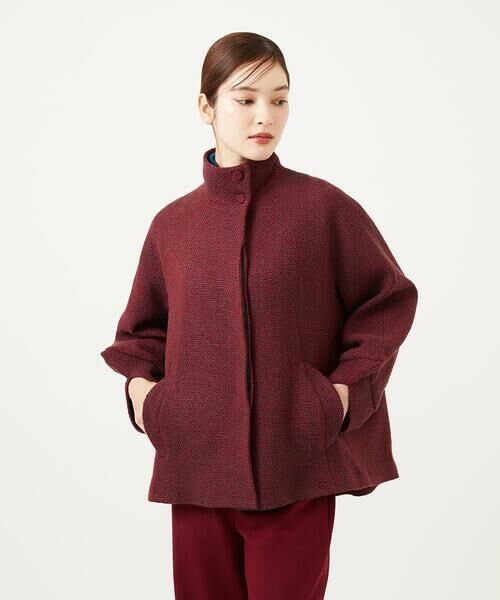 Sybilla / シビラ その他アウター | スタンドカラーツイードショートコート | 詳細13