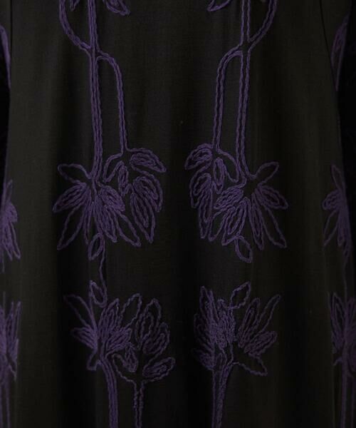 Sybilla / シビラ ロング・マキシ丈ワンピース | リーフ柄コード刺繍ジャージードレス | 詳細11