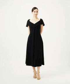 Sybilla / シビラ ドレス | ワイドカラーVネックドレス