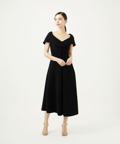 Sybilla / シビラ ドレス | ワイドカラーVネックドレス | 詳細1