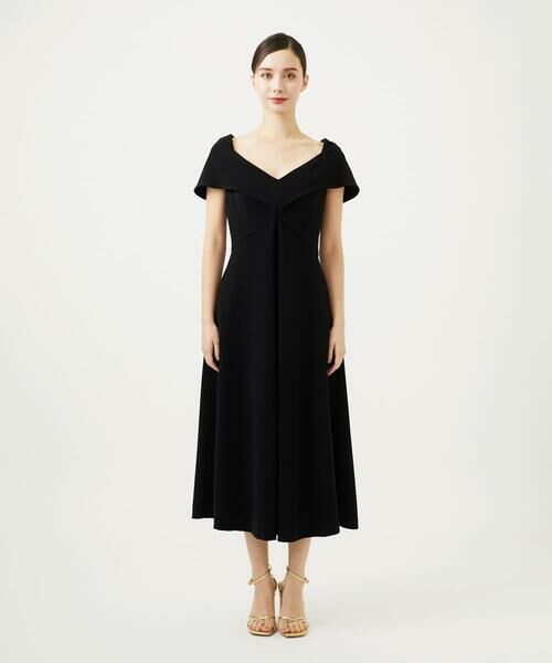 Sybilla / シビラ ドレス | ワイドカラーVネックドレス | 詳細2