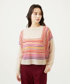 Sybilla / シビラ ニット・セーター | マルチカラーボーダーニット