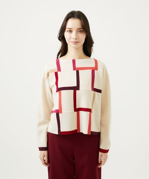Sybilla / シビラ ニット・セーター | パッチワークデザインニット | 詳細1
