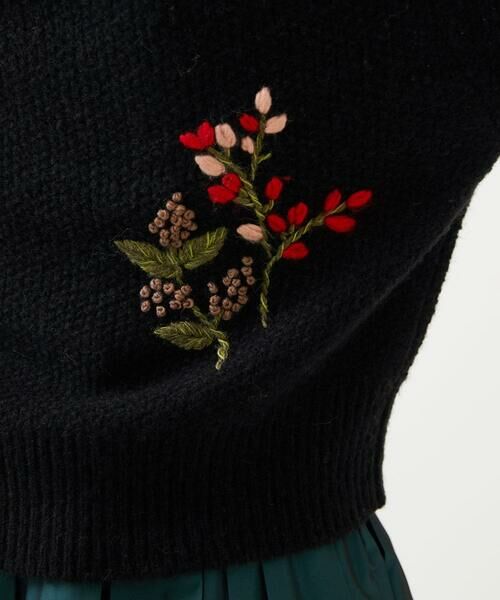 Sybilla / シビラ ニット・セーター | ポピーブーケ刺繍ニット | 詳細12