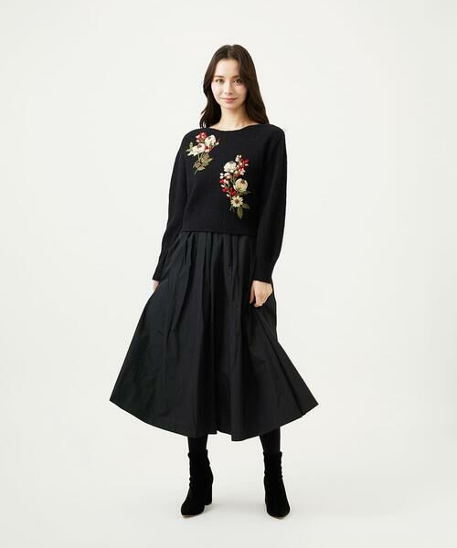 Sybilla / シビラ ニット・セーター | ポピーブーケ刺繍ニット | 詳細15