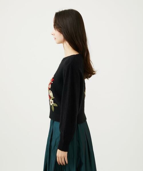 Sybilla / シビラ ニット・セーター | ポピーブーケ刺繍ニット | 詳細6