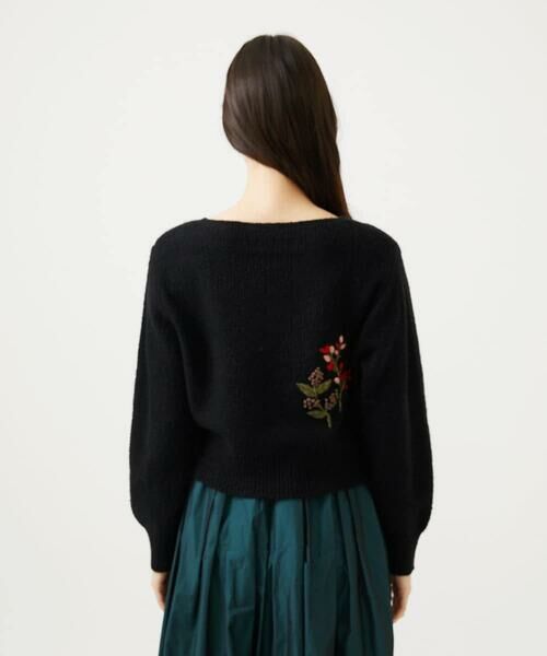 Sybilla / シビラ ニット・セーター | ポピーブーケ刺繍ニット | 詳細7