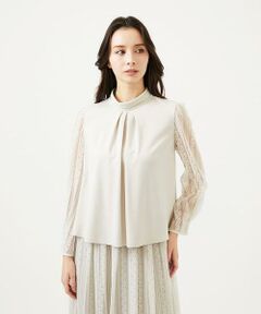 Sybilla / シビラ カットソー | ストライプレーススリーブカットソー