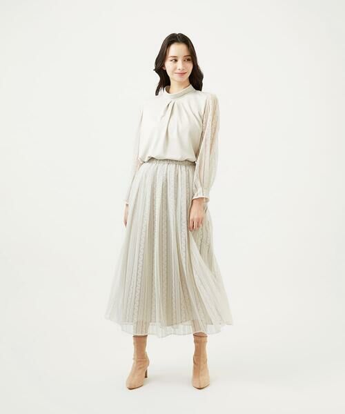 Sybilla / シビラ カットソー | ストライプレーススリーブカットソー | 詳細2