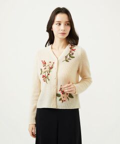 Sybilla / シビラ カーディガン・ボレロ | ポピーブーケ刺繍カーディガン