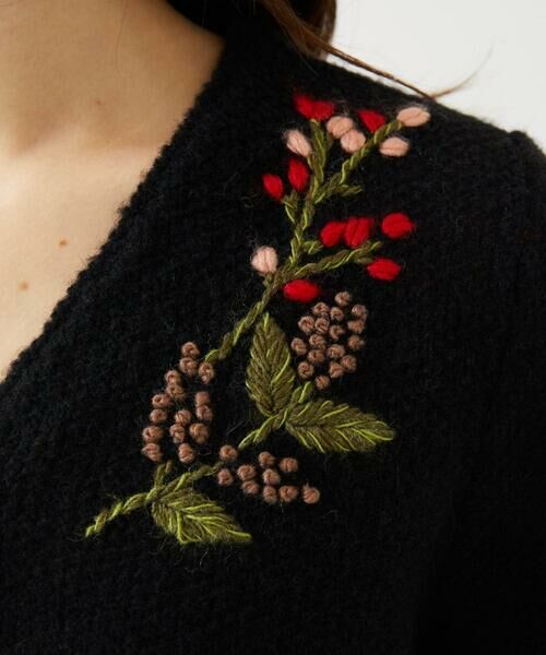 Sybilla / シビラ カーディガン・ボレロ | ポピーブーケ刺繍カーディガン | 詳細12